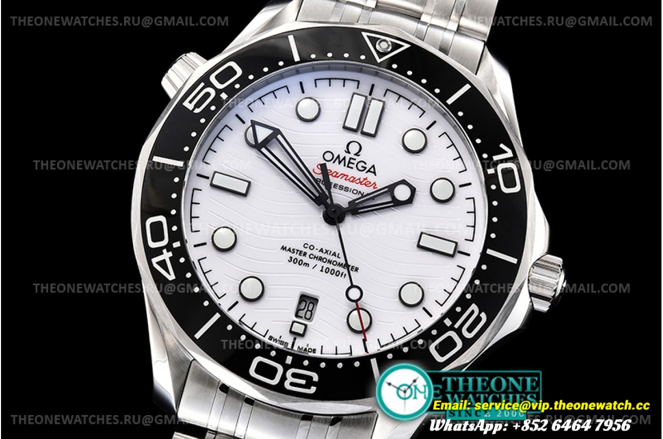 Omega - Seamaster 300m 2018 SS/SS White OMF Asia 8800