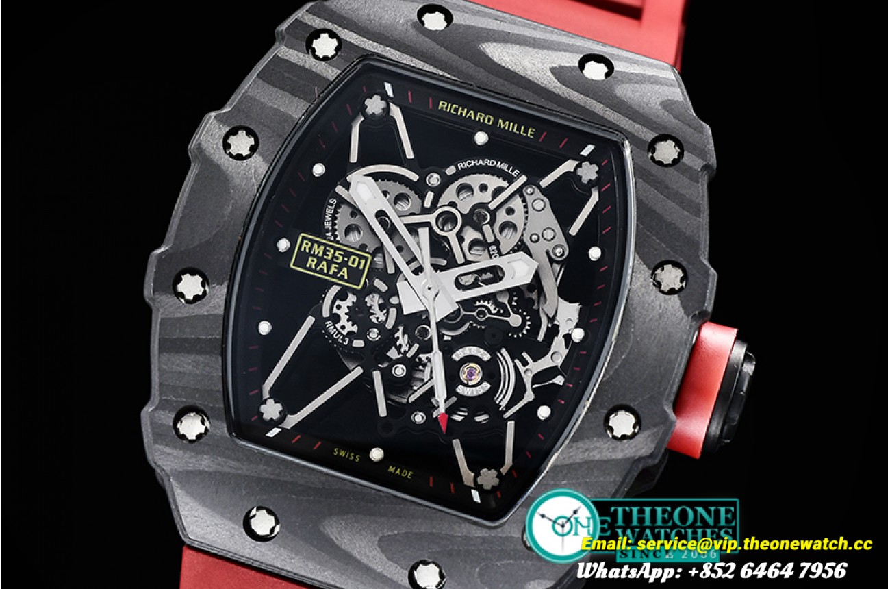 Richard Mille  - RM035-02 Rafael Nadal FC/VRU Black/Red C Miyota Mod