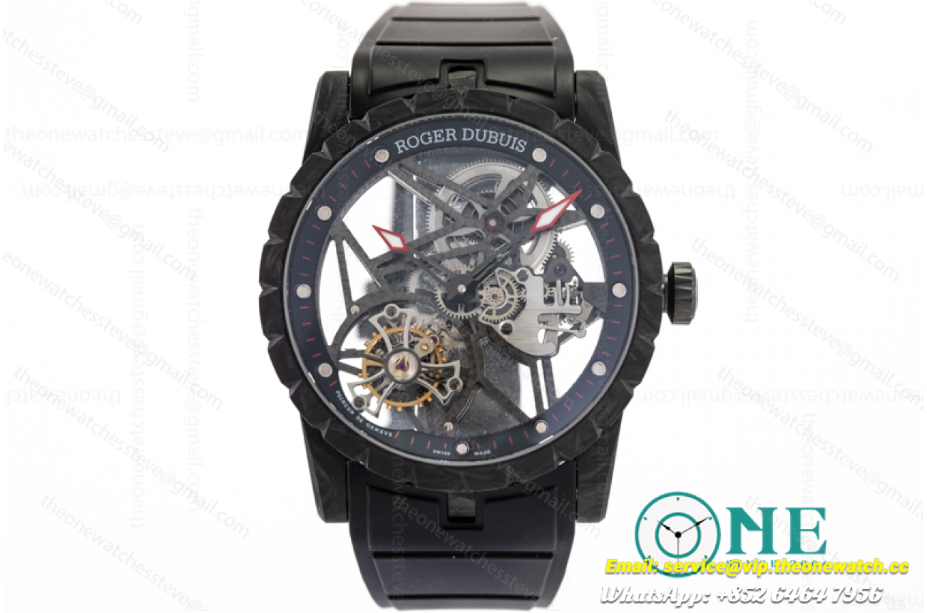 Roger Dubuis - Excalibur Spider DBEX0577 Carbon Flying Tourb Wht CF/RU Blk BBR