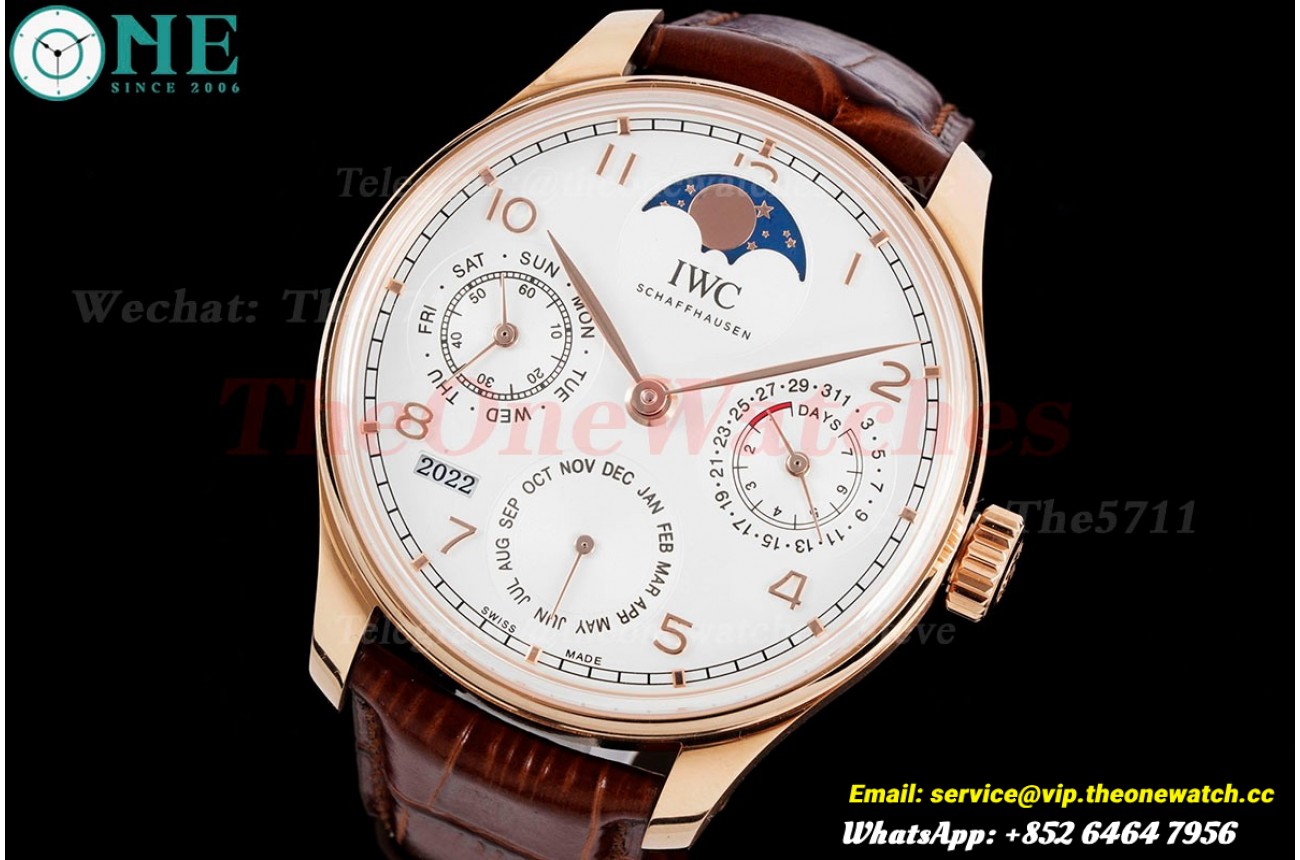 Portugieser Perpetual Calendar 5033 42mm RG/LE White Dial APSF A52010