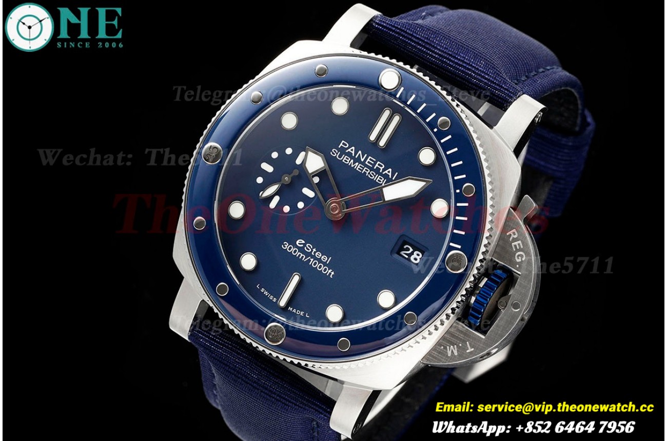 Submersible PAM1289 44MM SS/NY Blue Dial TTF P900