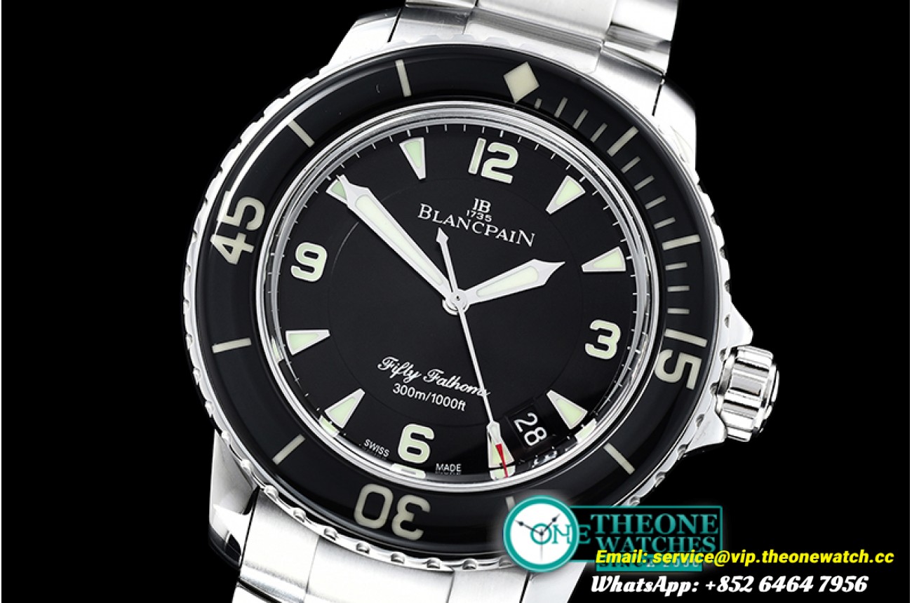 Fifty Fathoms Black SS/SS Black ZF Asia 2836