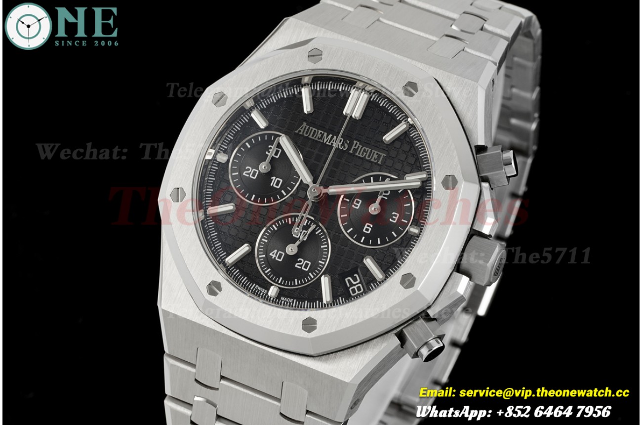 Royal Oak Chrono 26240 41mm SS/SS Black Dial DDF DD4401 Super Clone (SW Dial)
