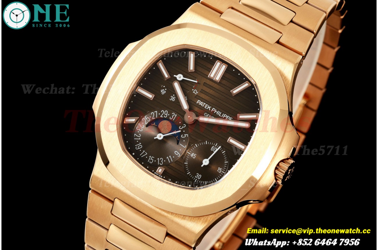 Nautilus 40mm 5712 RG/RG Brown/Stk WSF A240 Super Clone