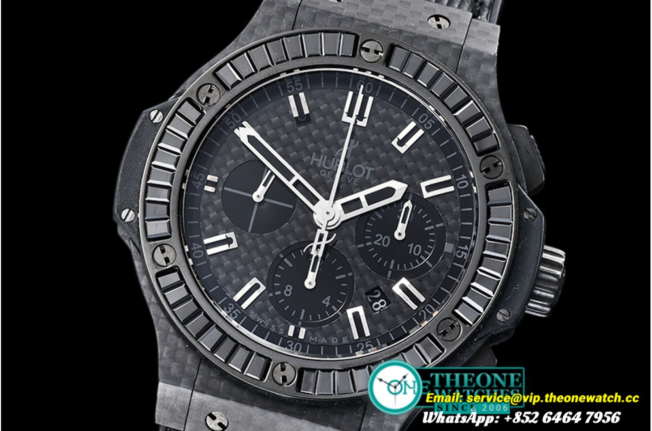 Hublot - Big Bang Evolution DIAM/CF/LE Black V2 Asia 7750 Mod