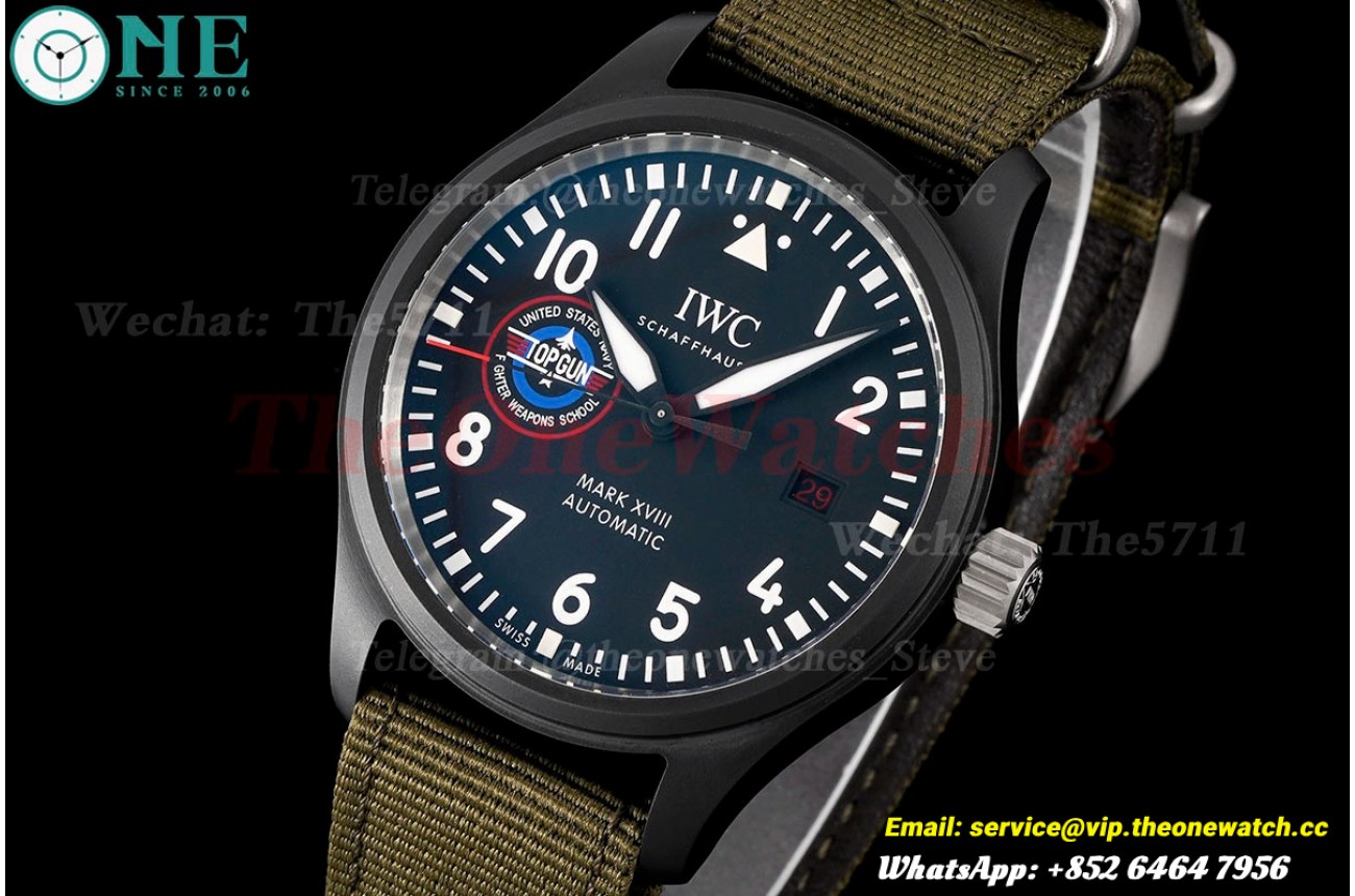 Mark XVIII Top Gun 40mm CER/NY Black Dial ZF MY9110