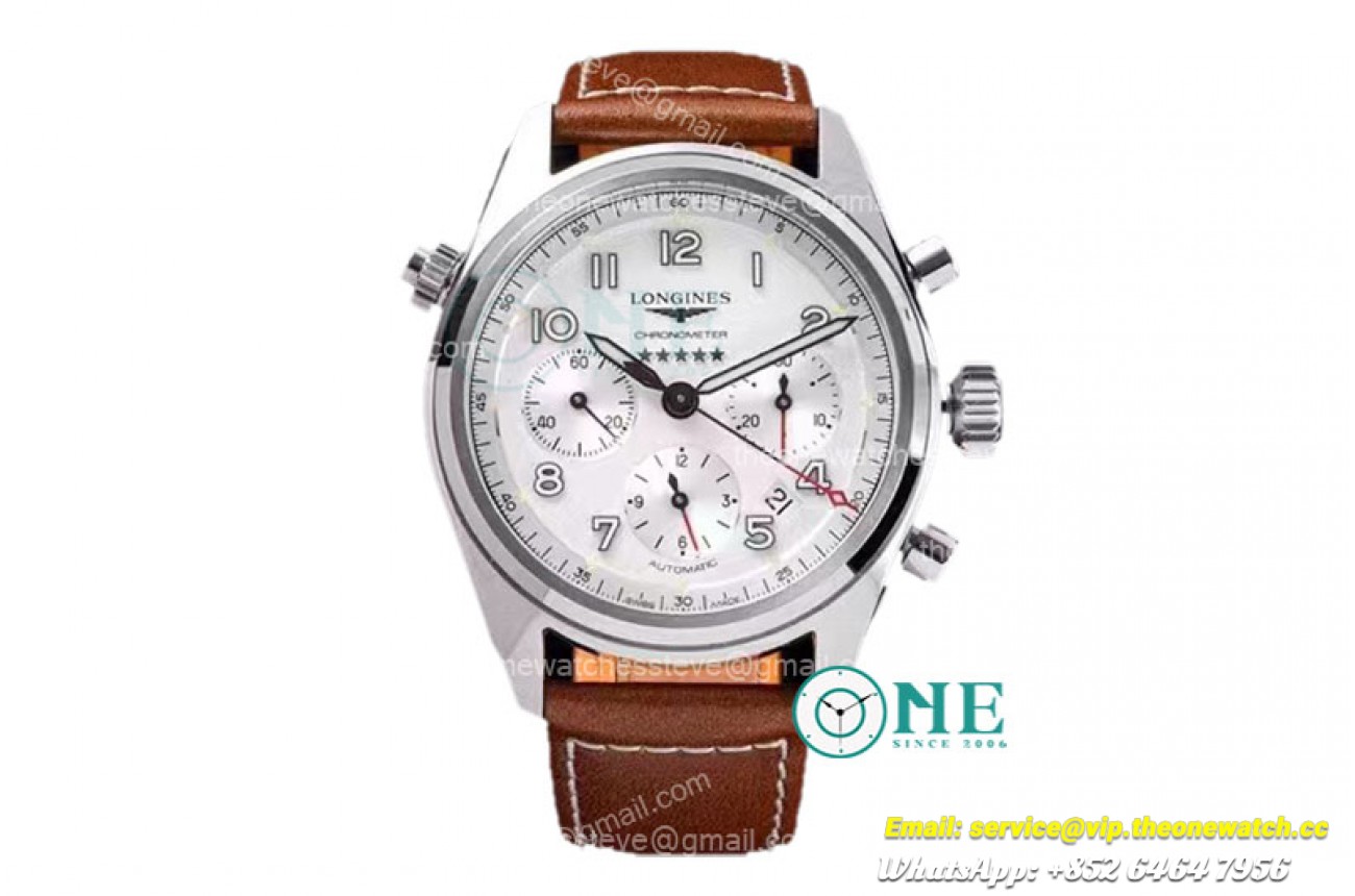 Spirit 42mm SS/LE White Dial CF A7750