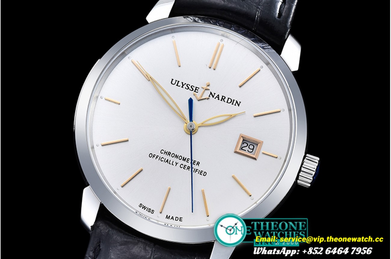 Ulysse Nardin - Le Locle 40mm SS/LE White/Gold Asia 2892