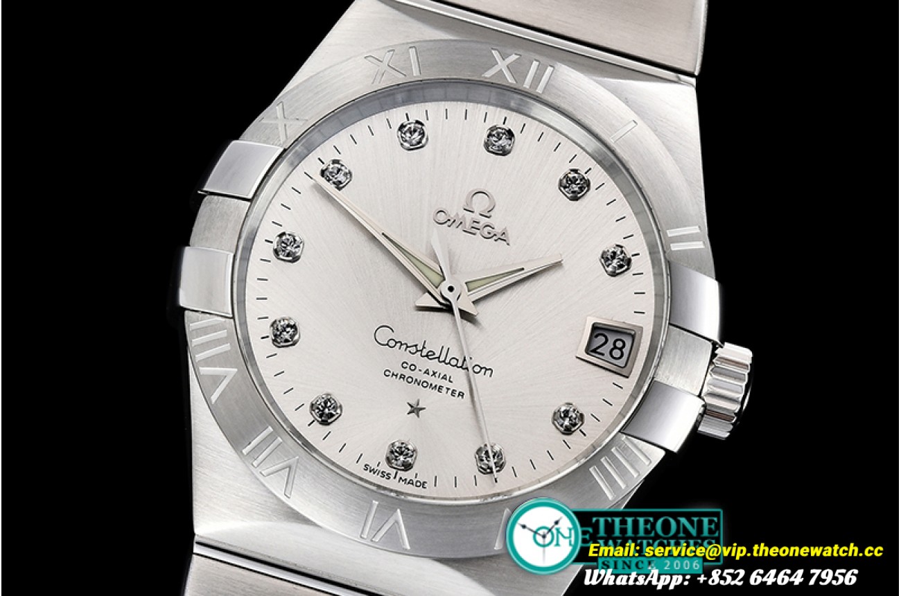 Omega - Constellation Co-Axial 38mm SS/SS S Diam VSF Asia 8500