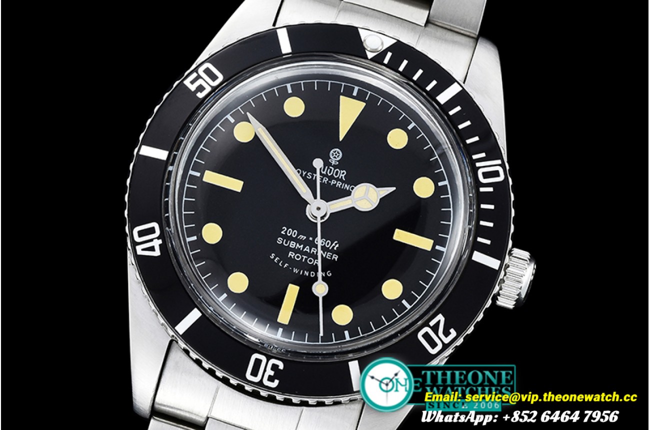 Tudor - Tudor Vintage SUB Ref.7924 CR SS/SS Black Asia 2836