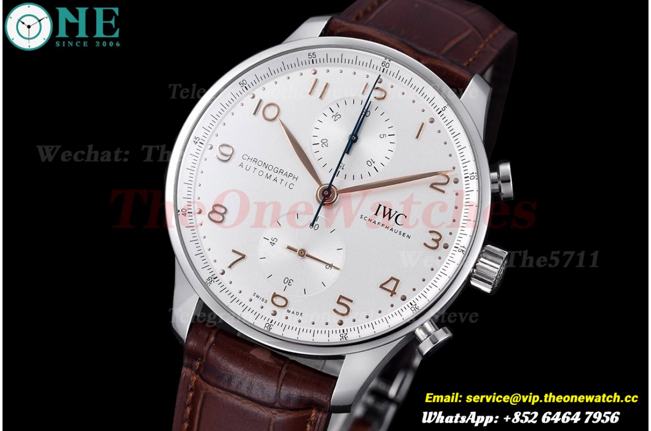 Portugueser Chrono 41mm SS/LE White/Num ZF A69355