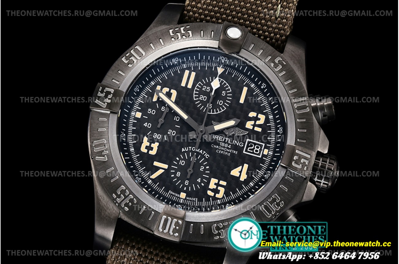Breitling - Avenger Bandit DLC/SS/NY Black/Num OXF A7750