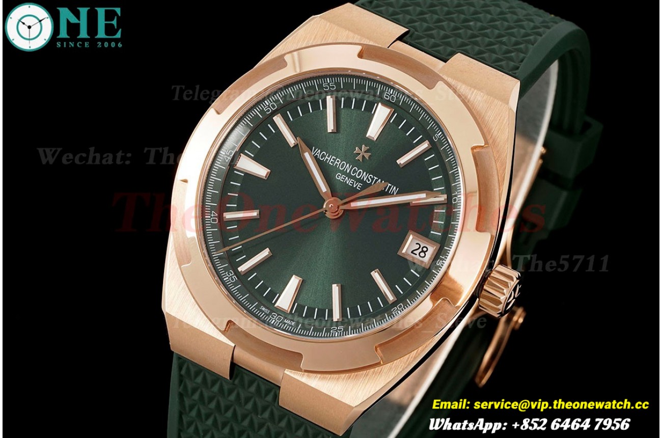 Overseas 4500V 41mm RG/RU Green Dial 8F A5100
