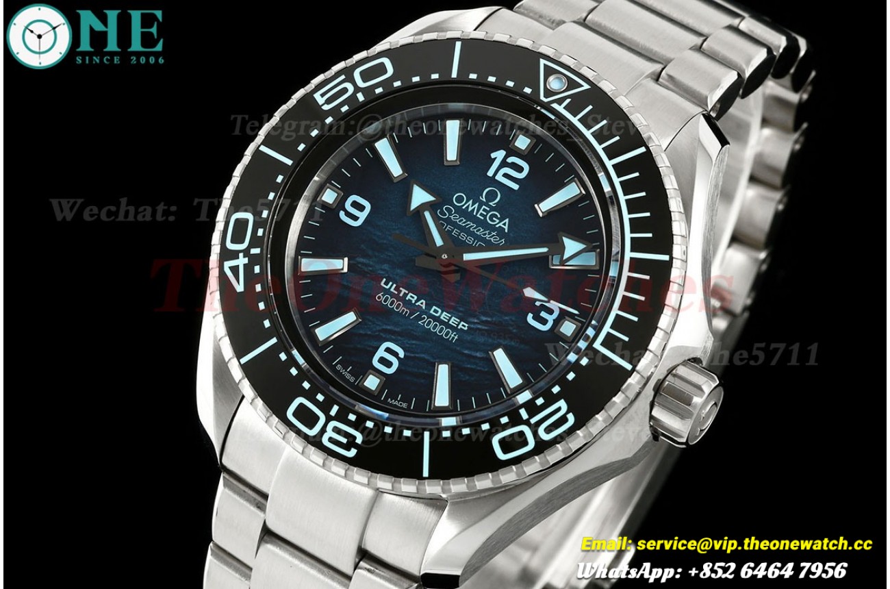 Planet Ocean Ultra Deep 'Challenger' 45.5mm SS/SS Blue Dial VRF A8912