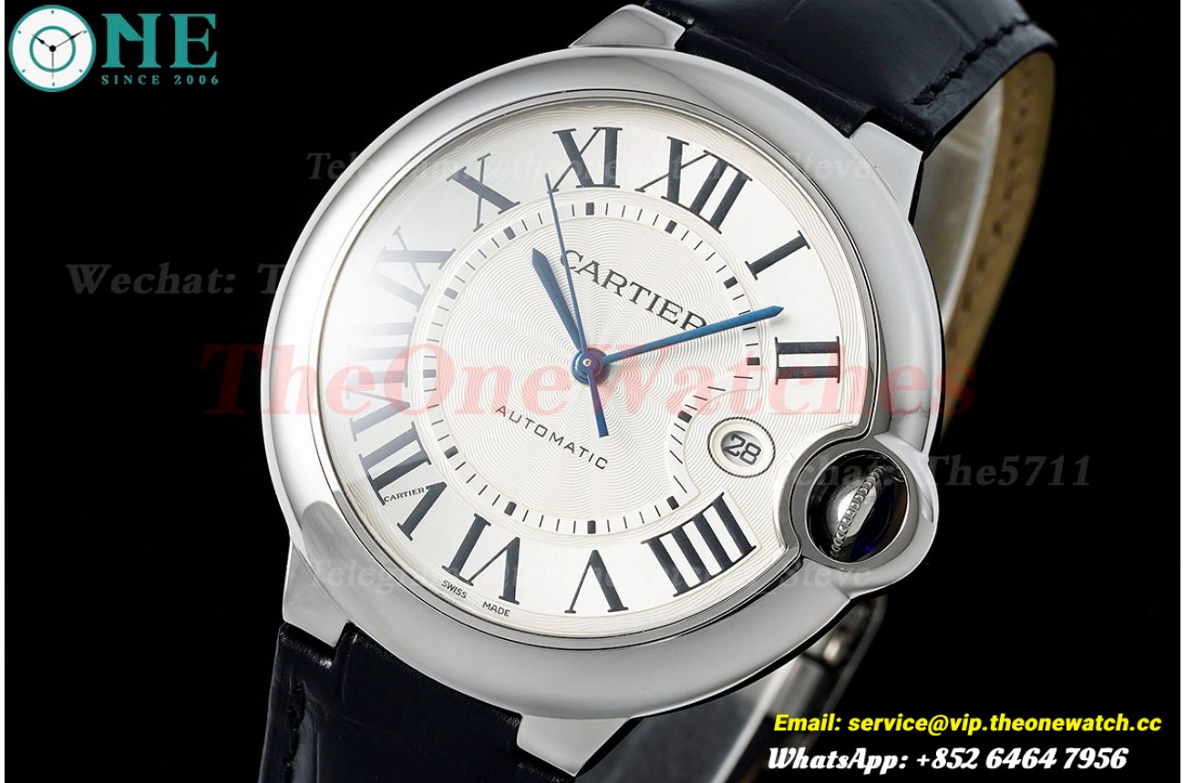 Ballon Bleu De Cartier 42mm SS/LE White Dial AF A2824