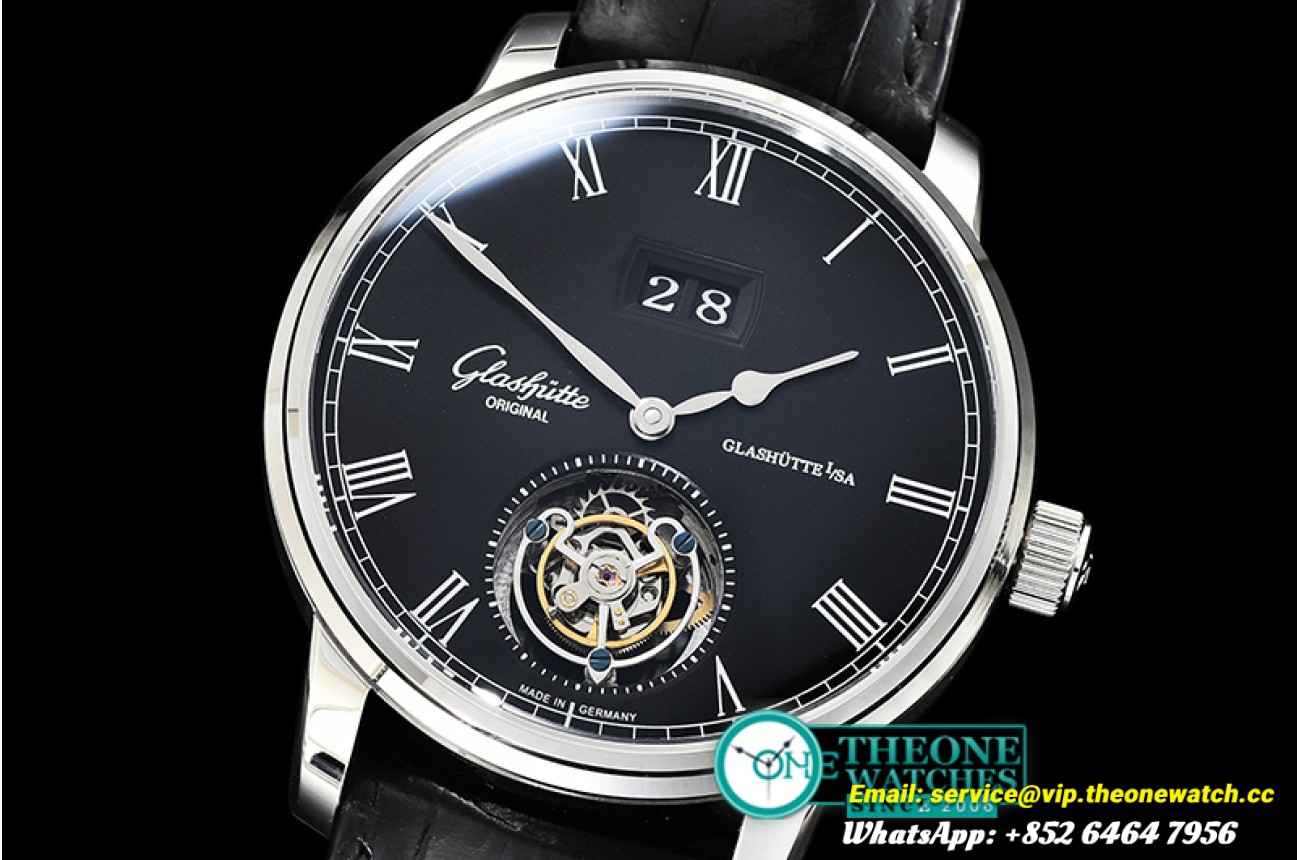 Glashutte - Senator Tourbillon SS/LE Black Roman Asia Tourbillon