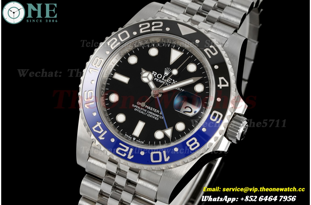 GMT Master II 126710 Batgirl Jub 40mm SS/SS Black Dial RICHF V2 JH3285 (Free Sprung)