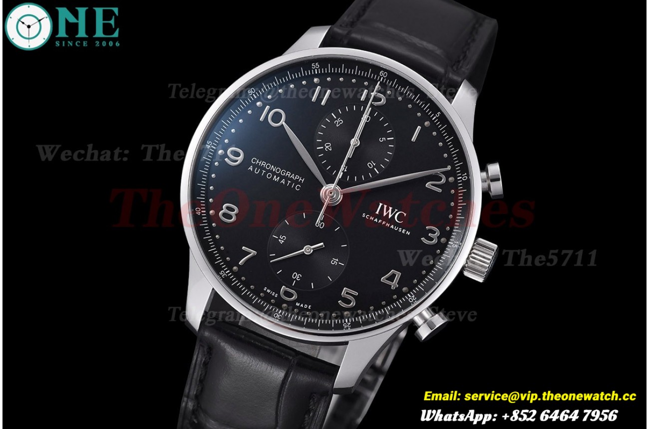 Portuguese Chrono IW371609 41mm SS/LE Black/Num ZF A69355