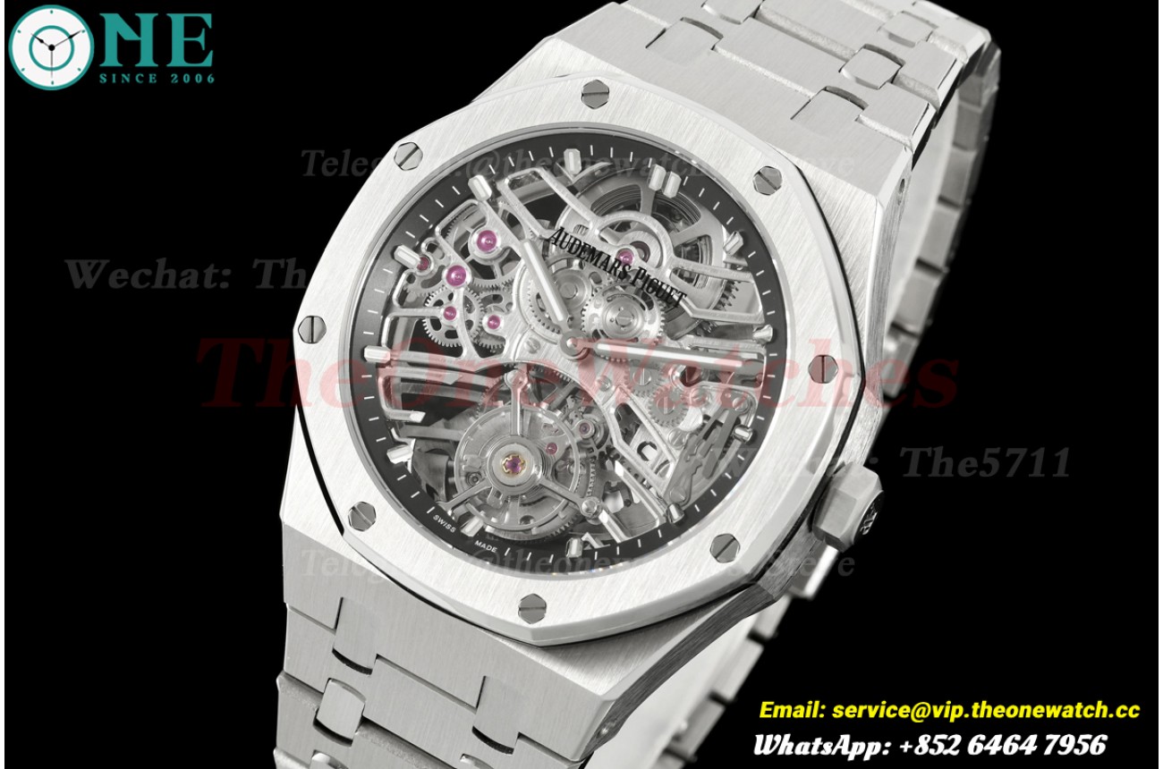 Royal Oak 26735SG 41mm SS/SS Skeleton Dial APPF Tourb