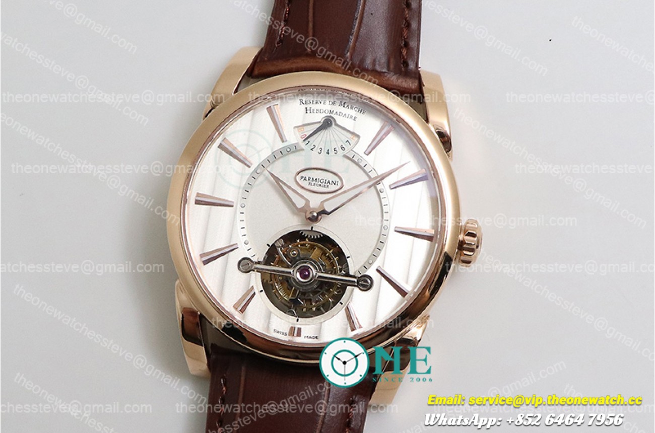 Parmigiani Fleuier - Reserve De Marche Hebdomadaire PFH251 RG/LE White JBF Tourb