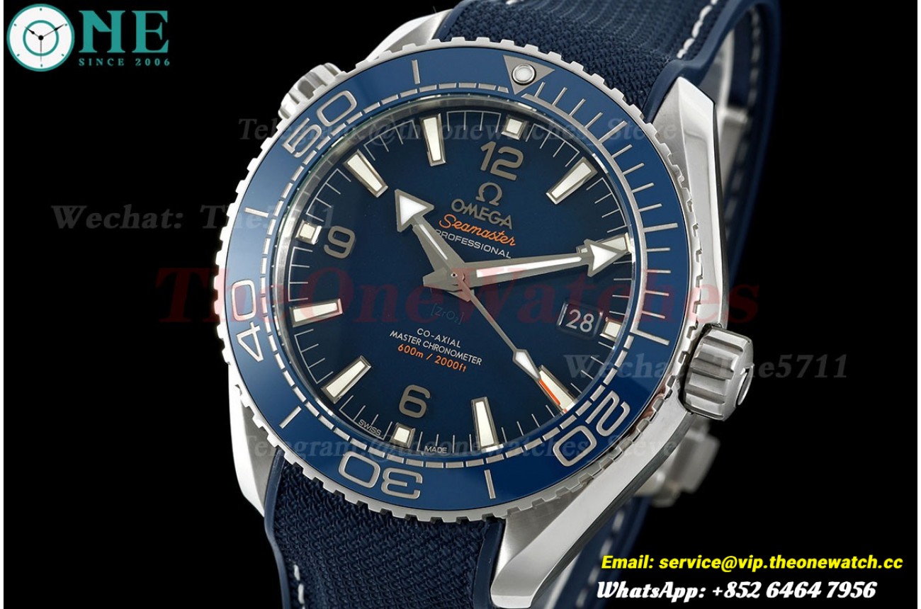 Planet Ocean 600m 43.5mm SS/RU Blue Dial SCF A8900