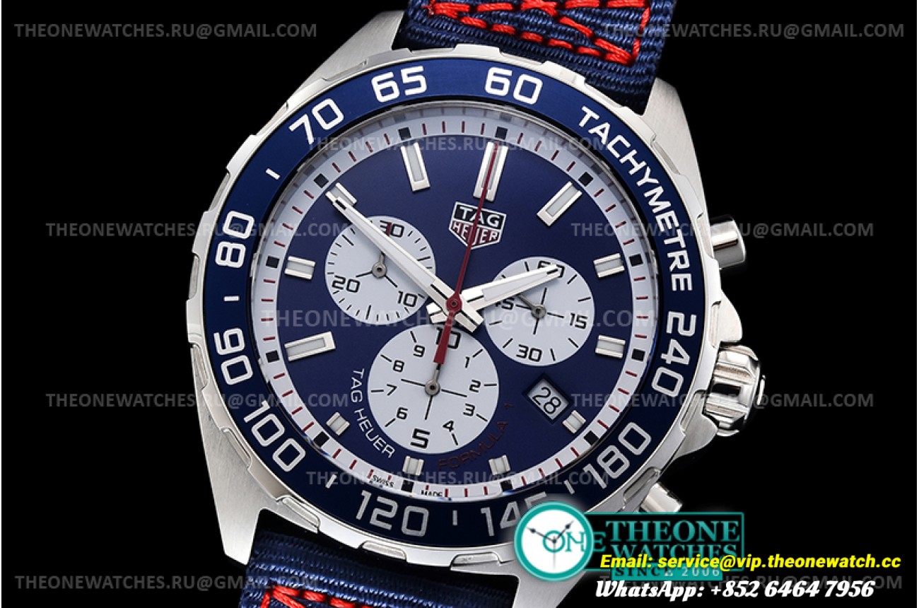 Tag Heuer - Tag F1 Chrono SS/NY Blue XTF Swiss Qtz