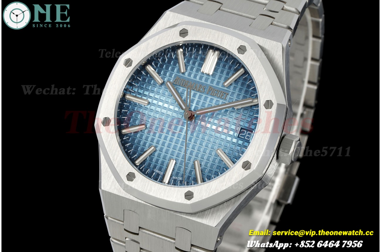 Royal Oak 15510BC 41mm SS/SS Ice Blue/Stk ZF SA4302 Super Clone