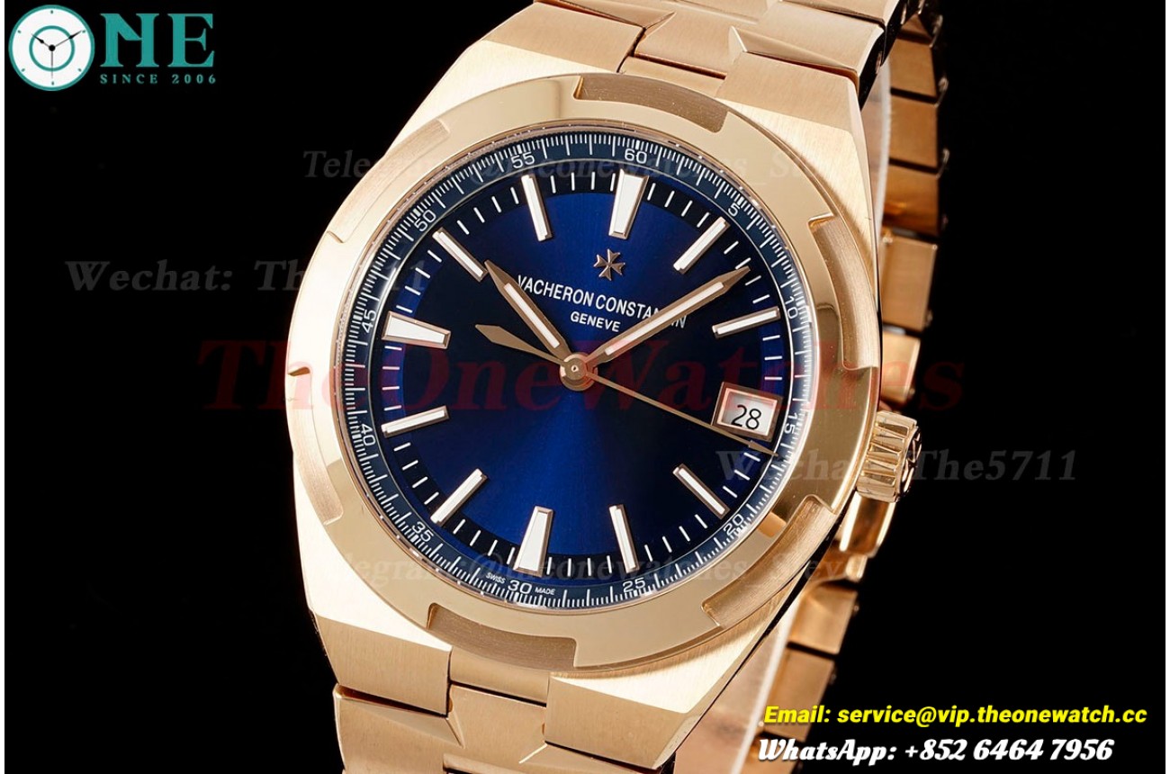 Overseas 4500V 41mm RG/RG Blue/Stk ZF A5100