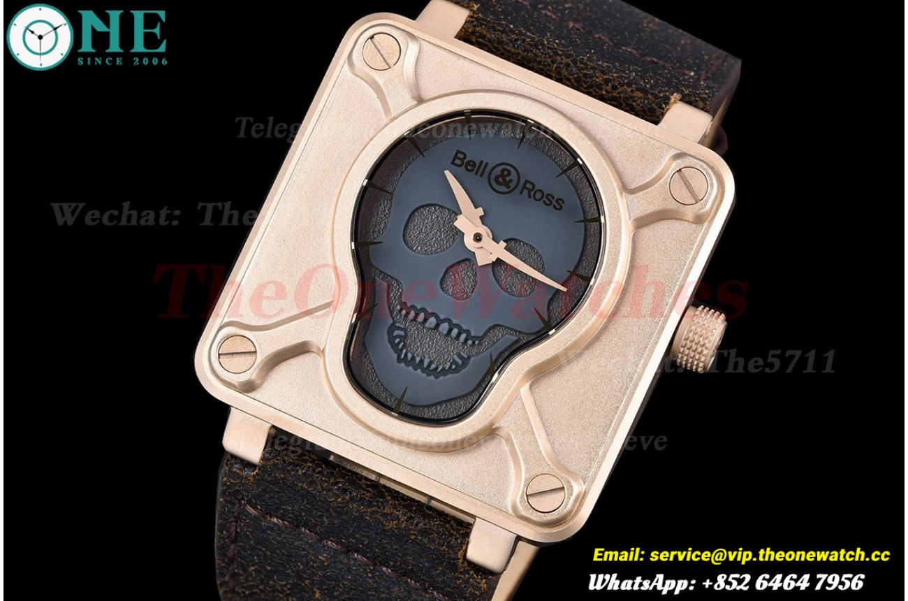 Instruments BR01 46mm Bronze Case on Brown Leather Strap  BRSF A2824