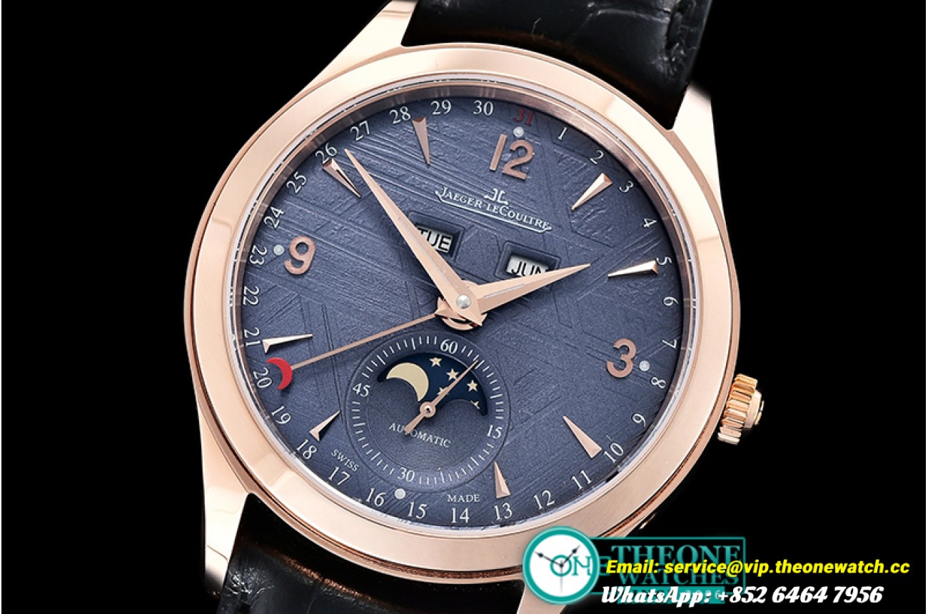 Jaeger LeCoultre - Master Calendar Moonphase RG/LE Blue OMF MY9015 Mod