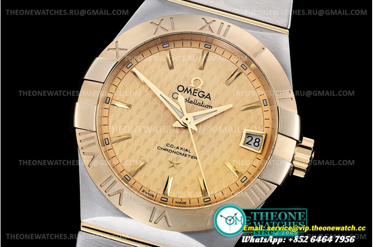 Omega - Constellation Co-Axial 38mm YG/SS Gold VSF Asia 8500