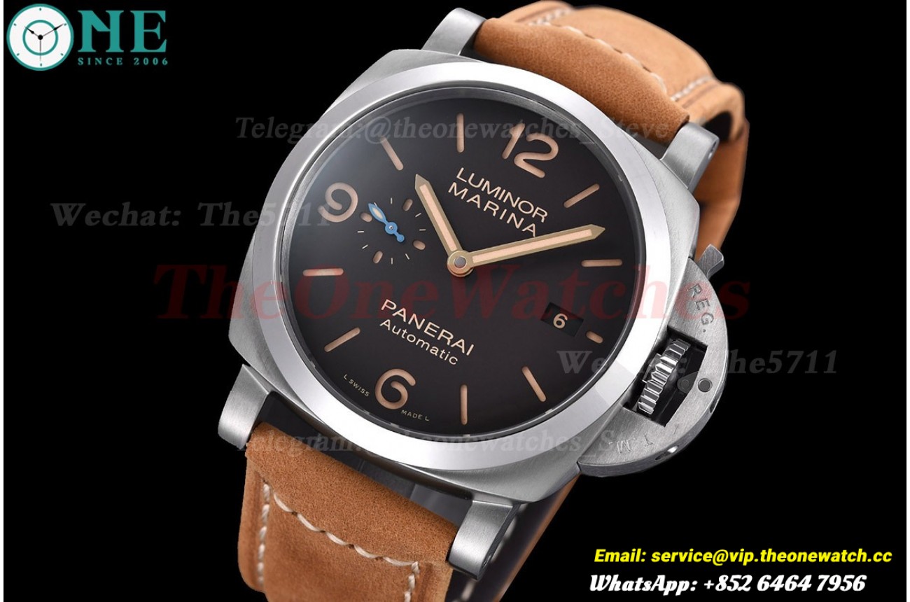 Luminor Marina PAM1351 44mm TI/LE Brown Dial TTF P9010