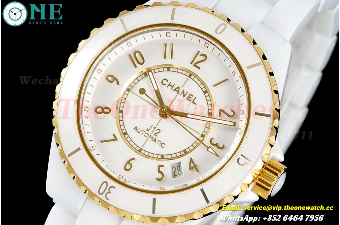 J12 38mm RG Ceramic/Cer White Dial HTF A12.1