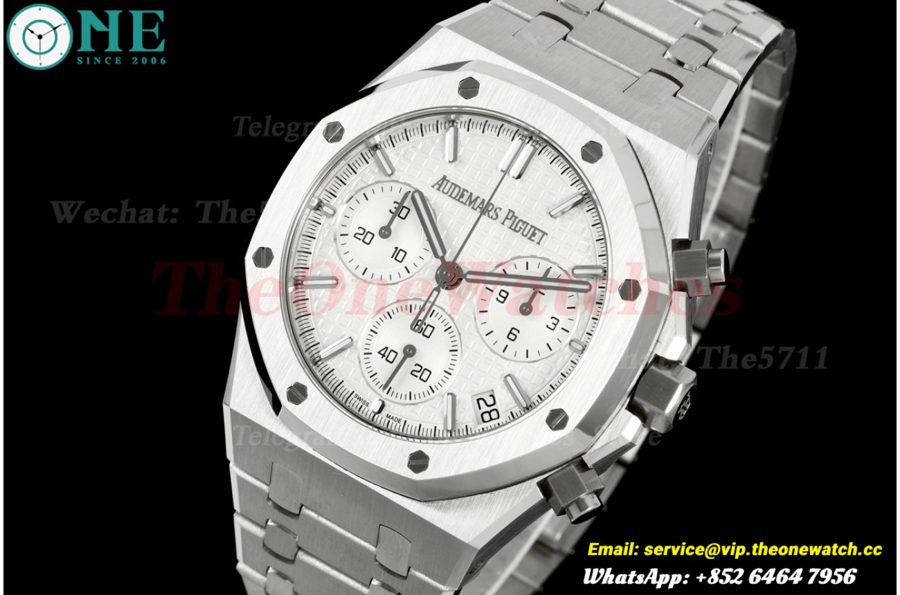 Royal Oak Chrono 26240 41mm SS/SS White Dial DDSF DD4401 Super Clone