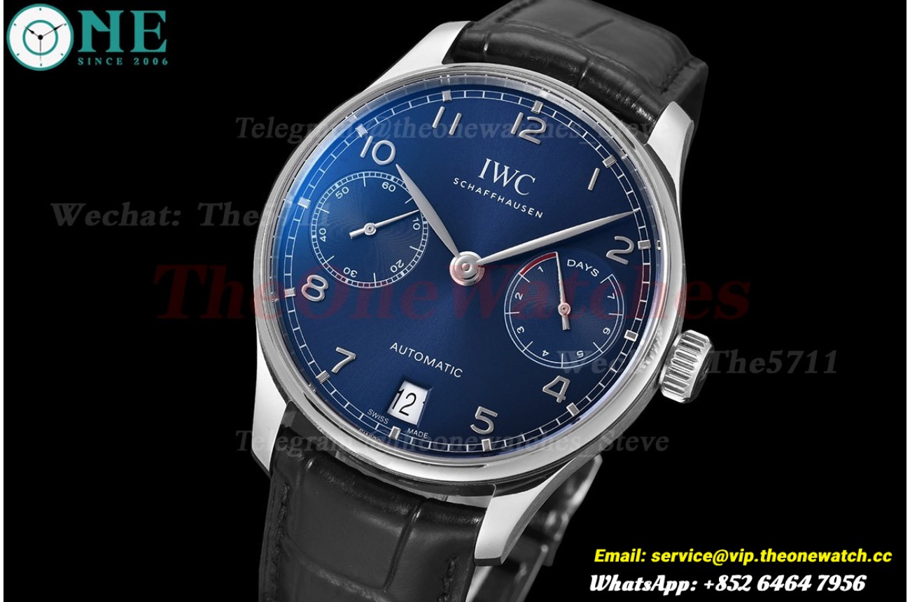 Portugieser 7 Days IW500710 SS/LE Blue Dial ZF V5 A52010