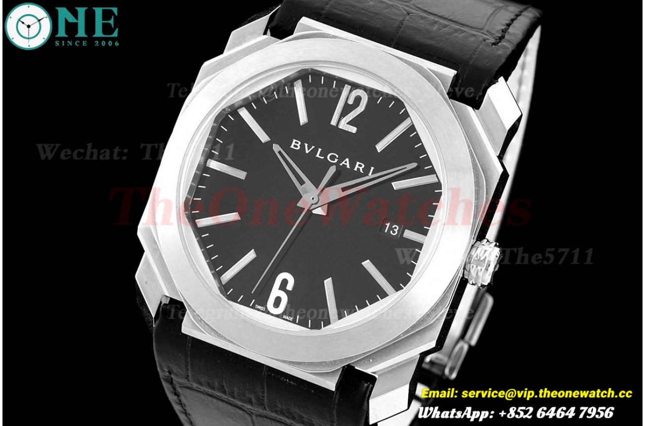 OCTO Solotempo 41mm SS/LE Black dial On Black Strap BVF V3 A191