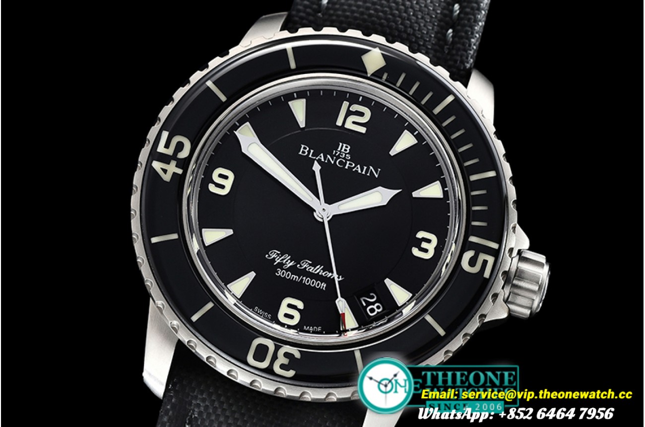 Fifty Fathoms Black TI/NY Black ZF Asia 23J