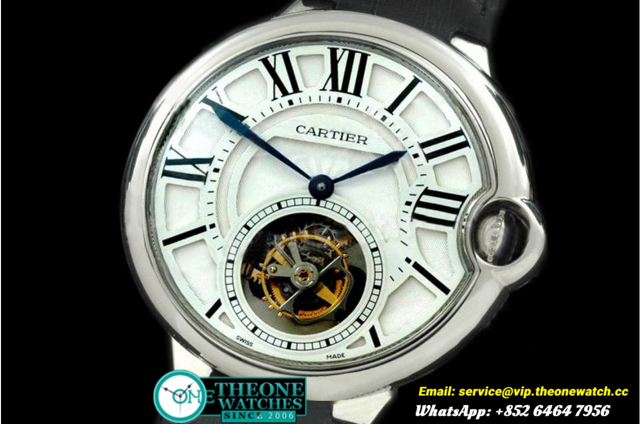 Cartier - Ballon de Cartier XL Tourbillon SS/LE Wht F-Tour