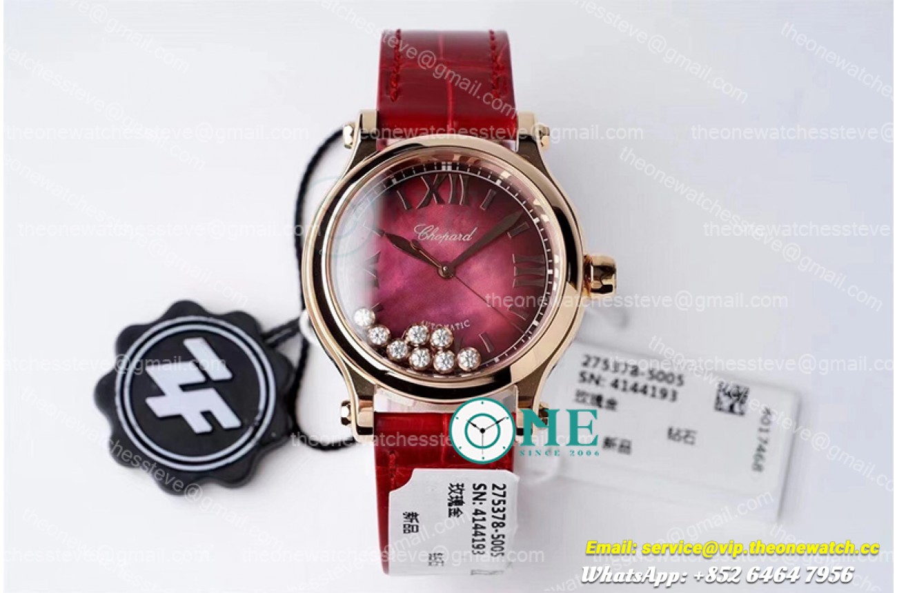 Chopard - Happy Sports Diamonds 33mm RG/LE Wht/Rmn 9039