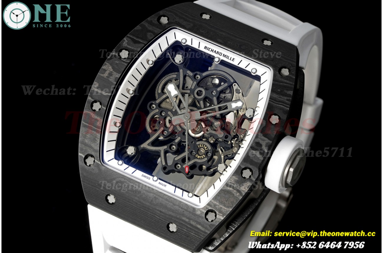 RM055 43mm Black NTPT/RU Skeleton Dial Mille RMUL2 Super Clone