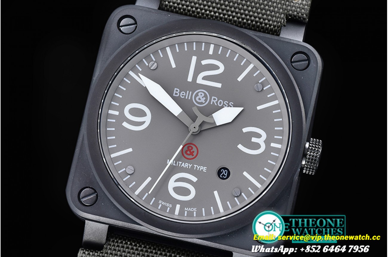Bell & Ross - BR03-92 Military Ed. PVD/NY Grey Miyota 9015