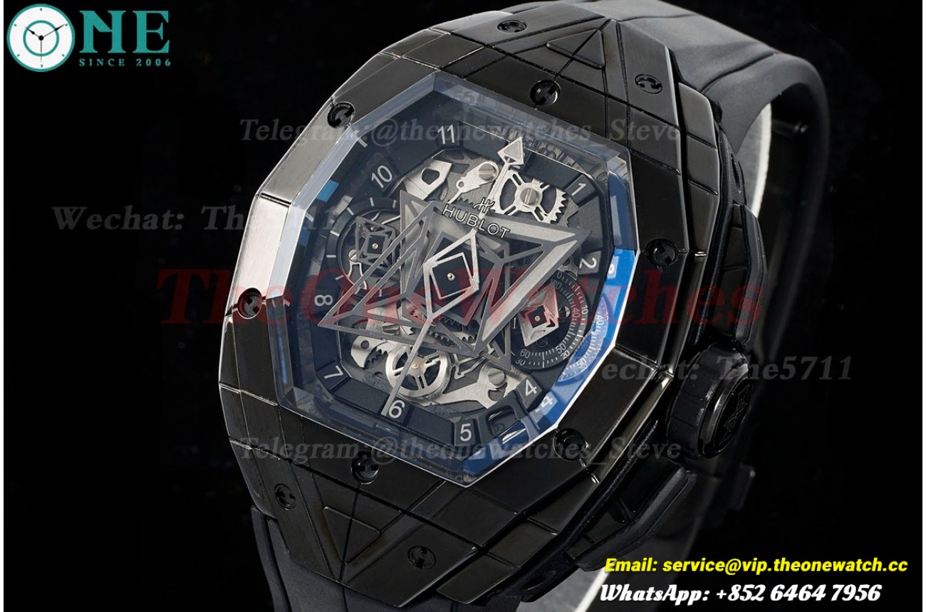Spirit Of Big Bang 42mm PVD/RU Skeleton Dial BLSF HUB4700