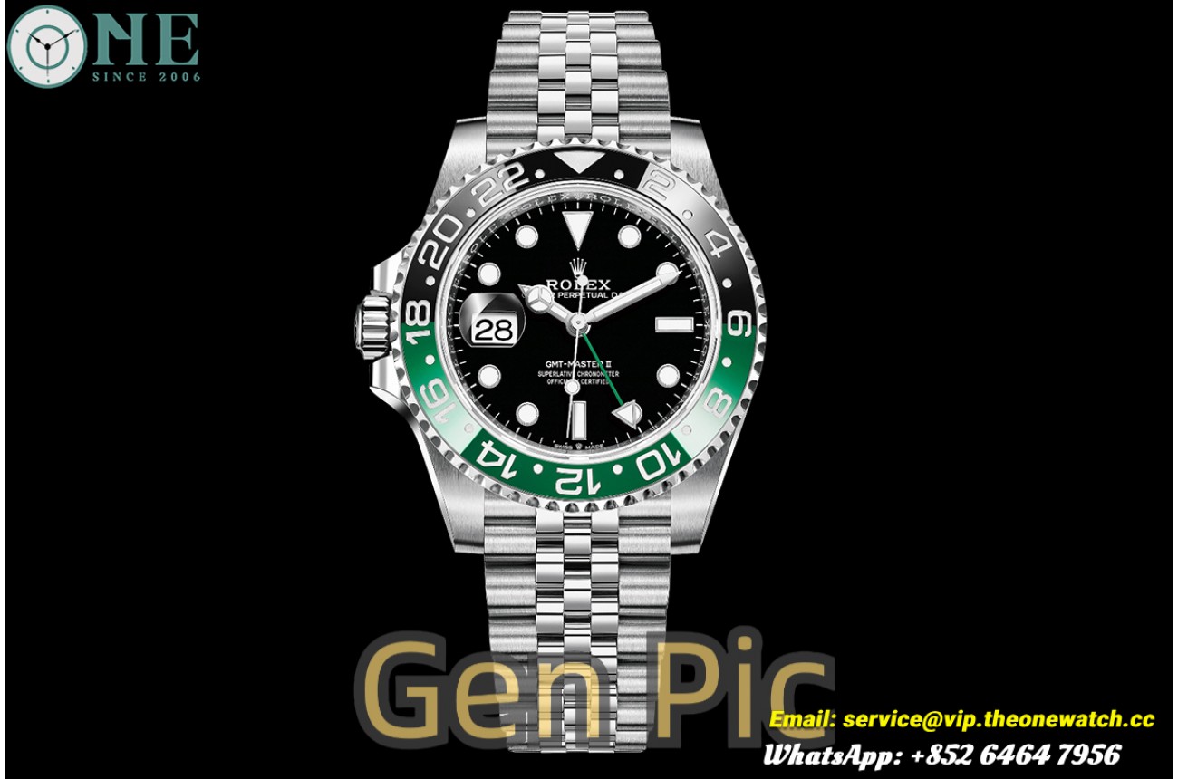 GMT Master II 126720 Sprite Jub 40mm SS/SS Black Dial ARF V3 DD3285