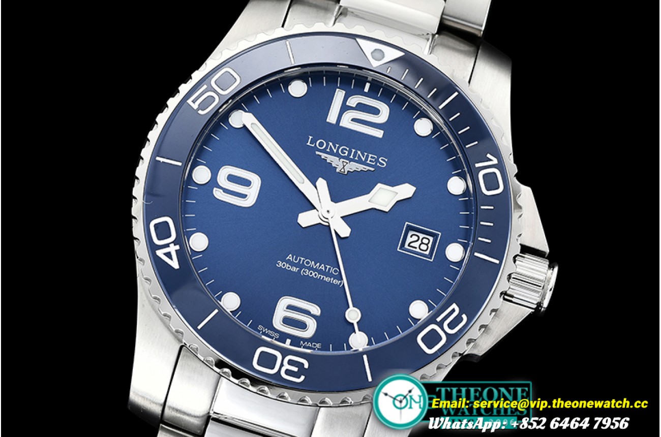 Longines - HydroConquest Mens SS/SS Blue ZF Asia 2824