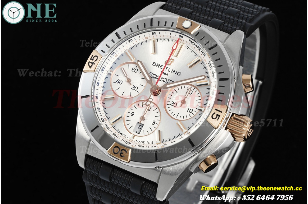 Super Chronomat B01 42MM SS/RU Silver/Stk Dial BLF A7750