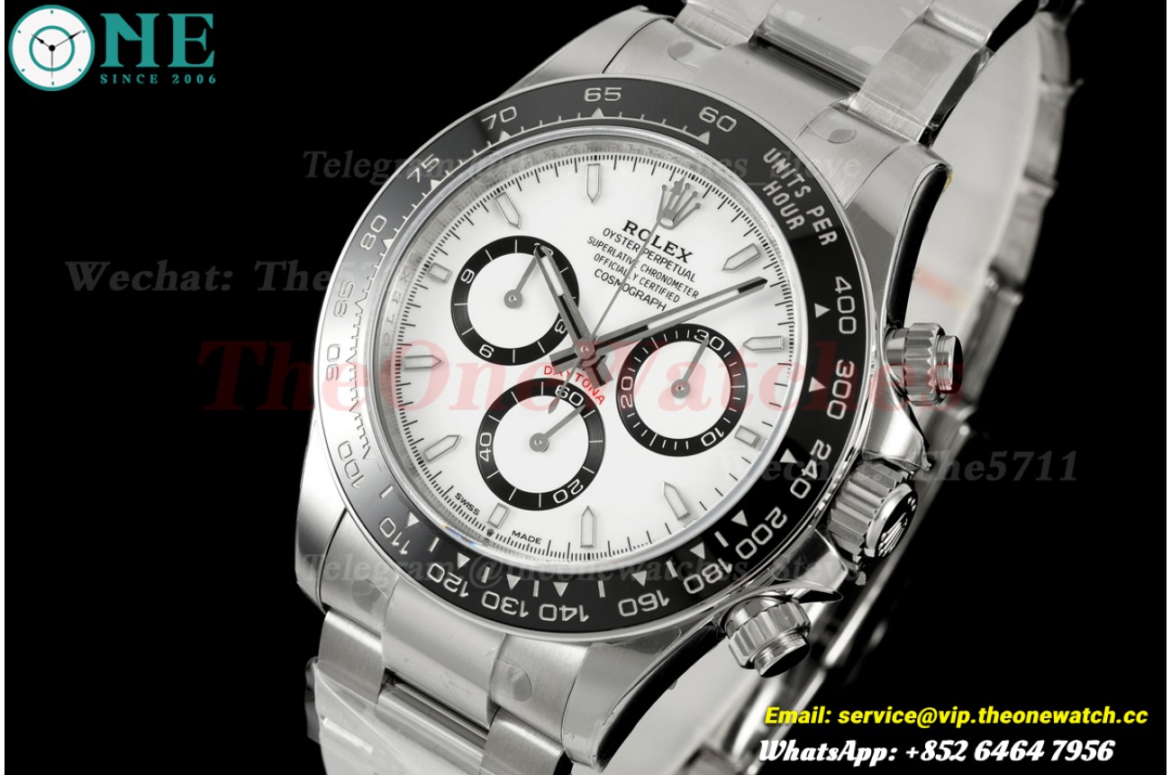Daytona 126500LN 40mm SS/SS White Dial VSF DD4131v2 Super Clone