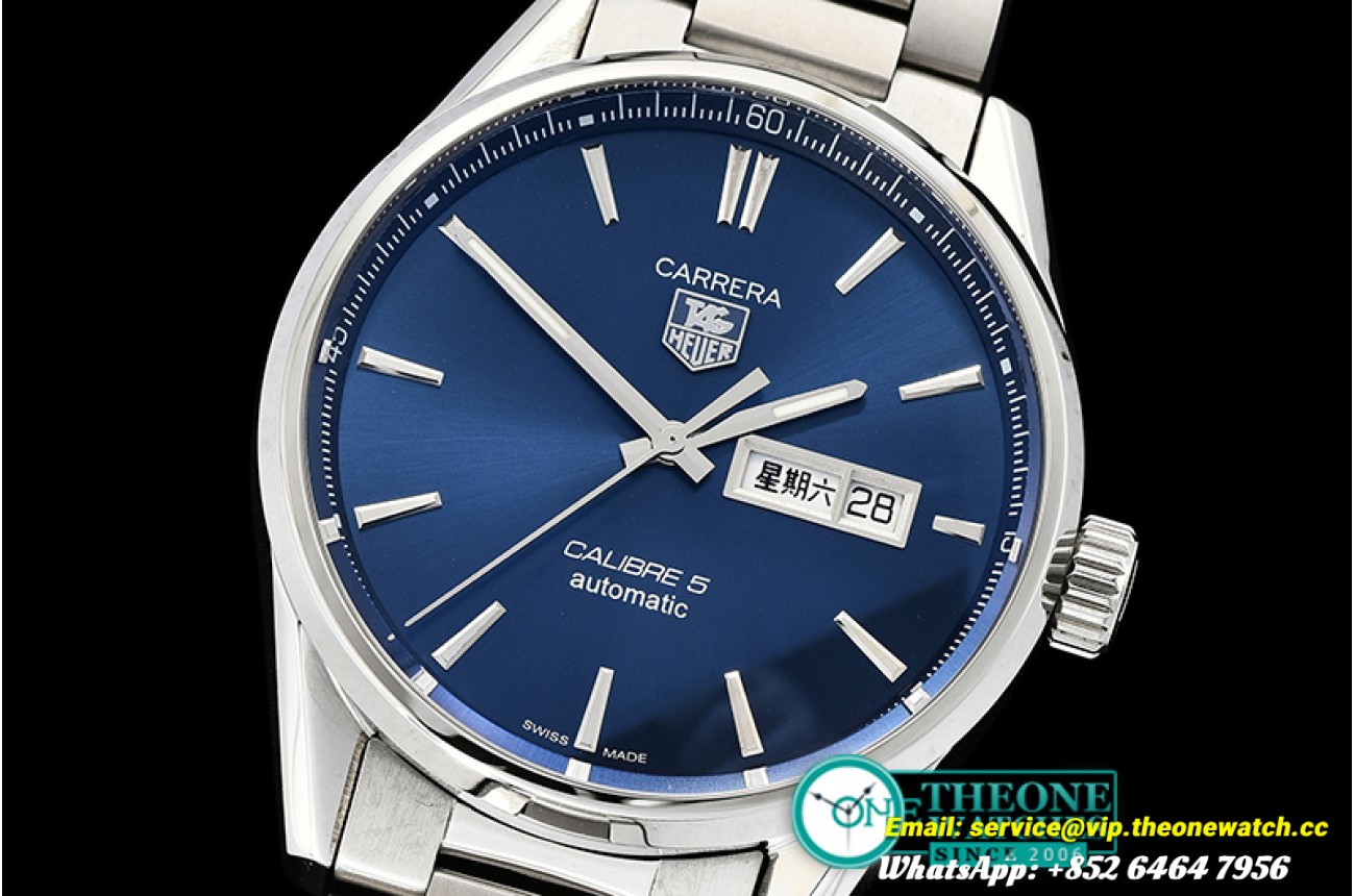 Tag Heuer - Carrera Calibre 5 Automatic SS/SS Blue ANF Asia 2824