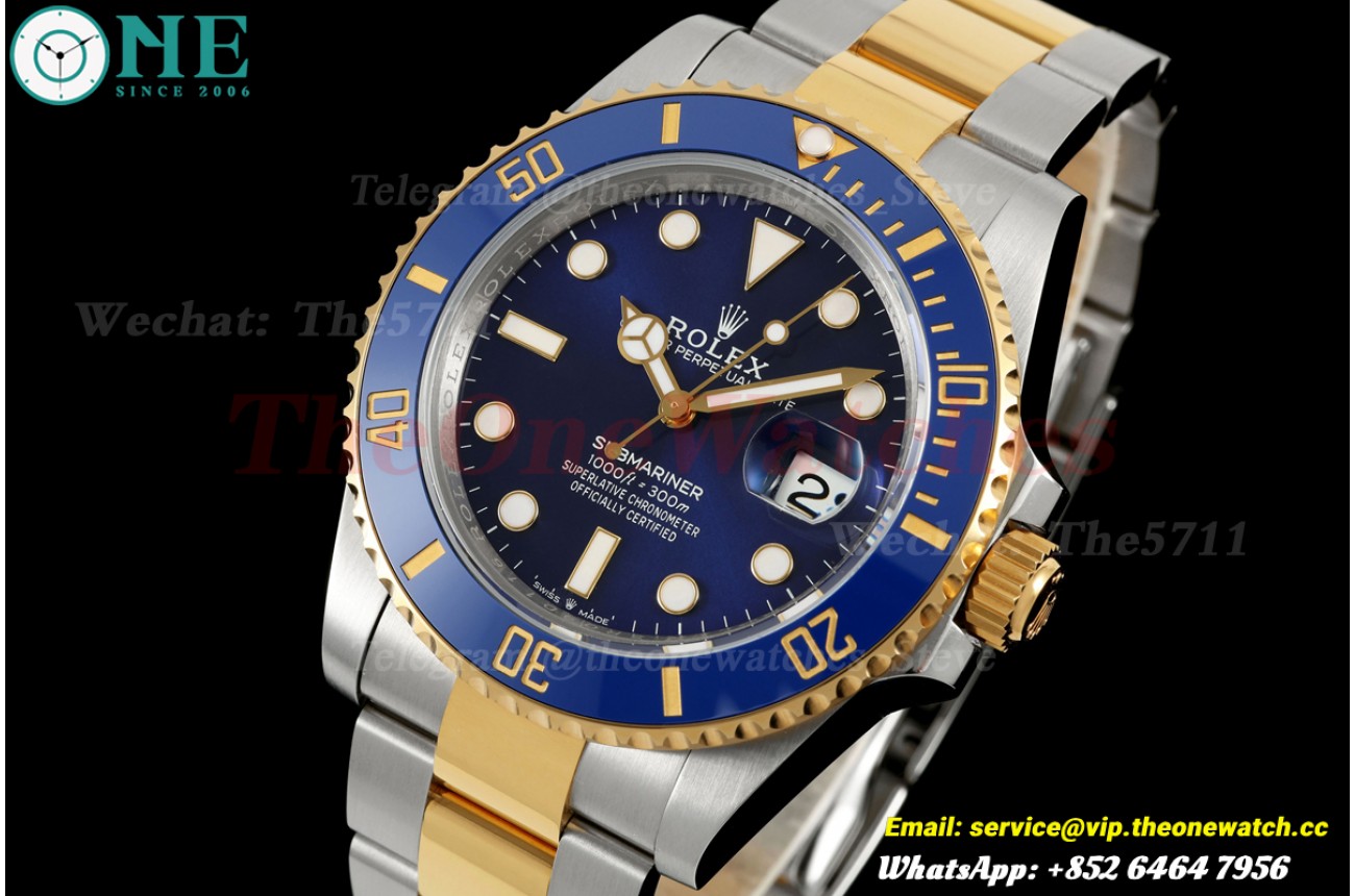 Submariner 126613LB 41mm YG/SS Blue Dial VSF V2 DD3235 (Weighted Approx.186g）
