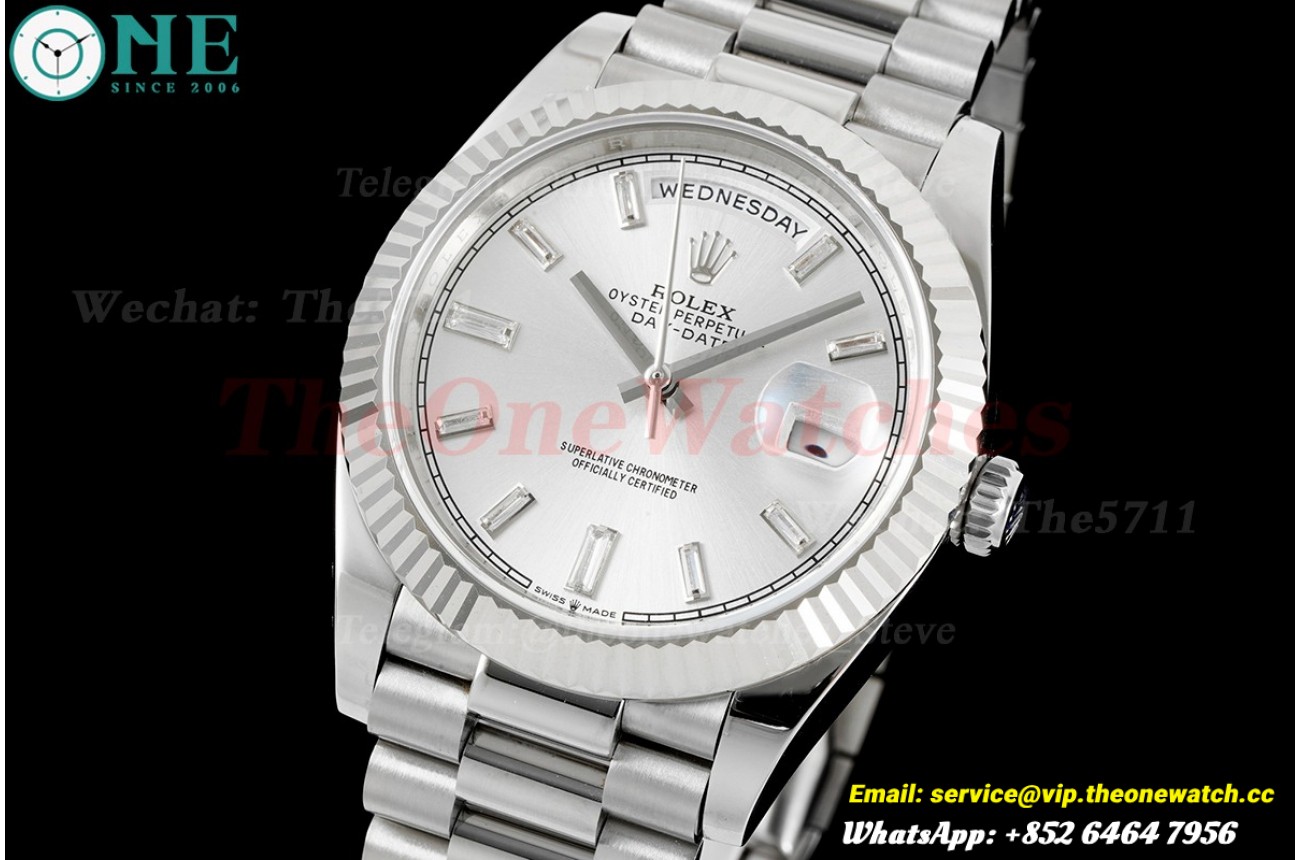 DayDate 40mm SS/SS Silver/Stk EWEF A2836