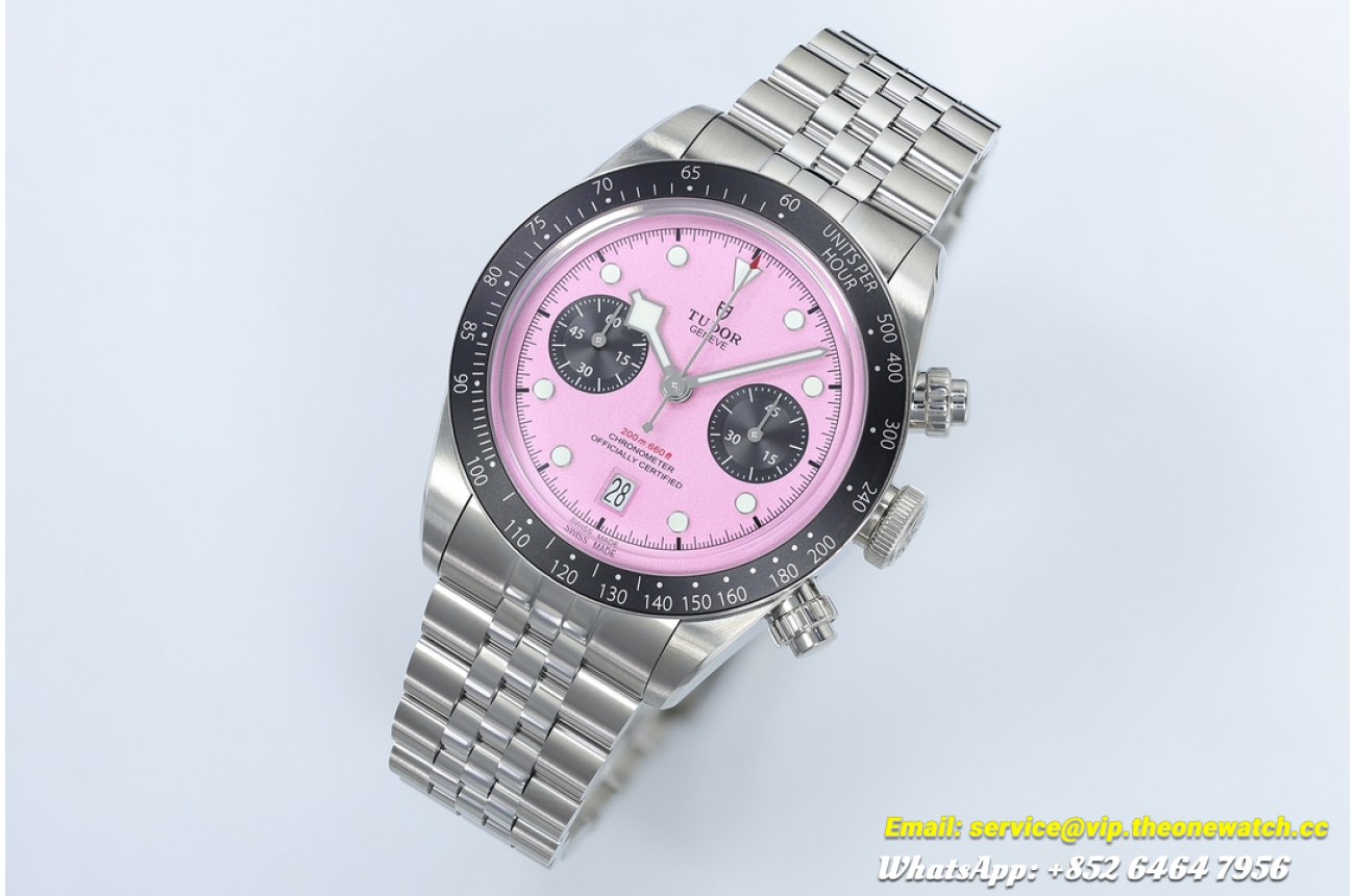 Black Bay Chrono 41mm SS/SS Pink Dial ZF A7750